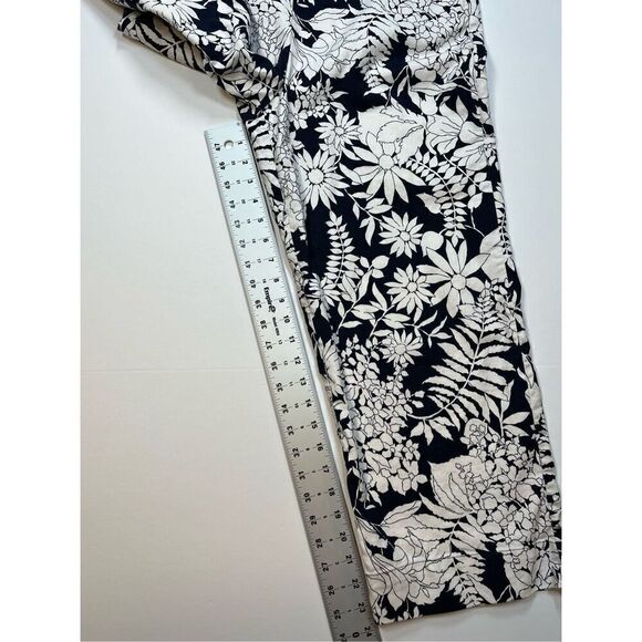 Boden Sleeveless Blue White Floral Linen Blend Amanda Jumpsuit US Size 4 UK 8 - Picture 10 of 12